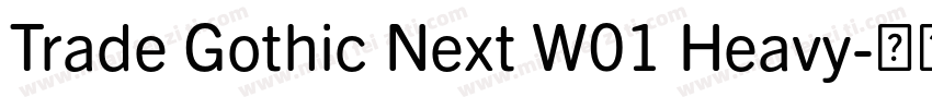 Trade Gothic Next W01 Heavy字体转换